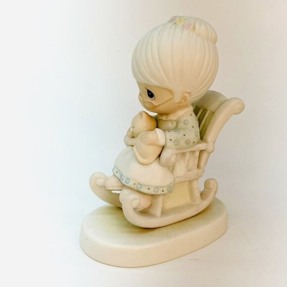 VTG Precious Moments Figurine Enesco Purr-fect Grandma With Cat 5”T 1979 Japan - Picture 10 of 12